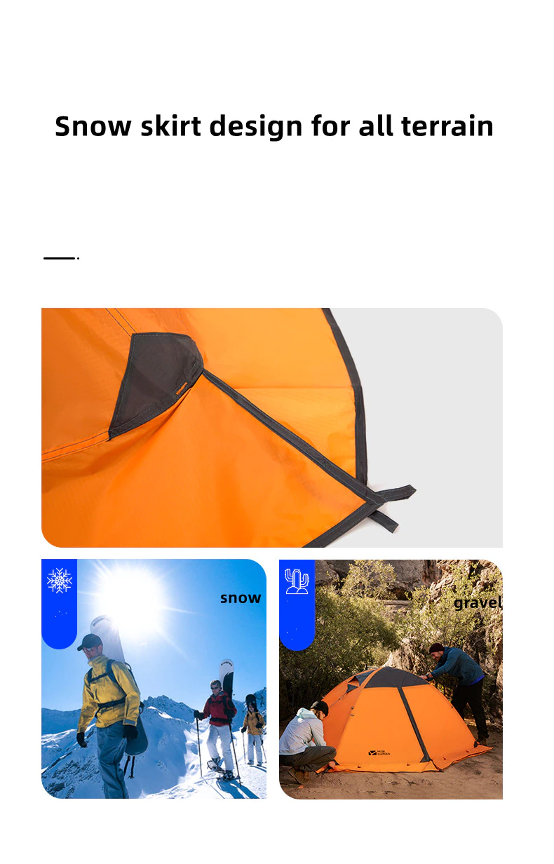 Cheap Goat Tents Mobi Garden Nature Hike Camping Tent Travel Outdoor Rainproof Alpine Desert Snow Camping Equipment Snow Skirt 2 3 Person Tent   